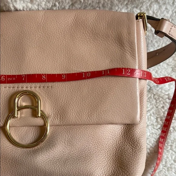 Vince Camuto Cameo Rose Leather Shoulder Bag with Gold Hardware - Picture 13 of 14